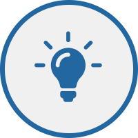 Ícono de bombillo que representa emprendedores